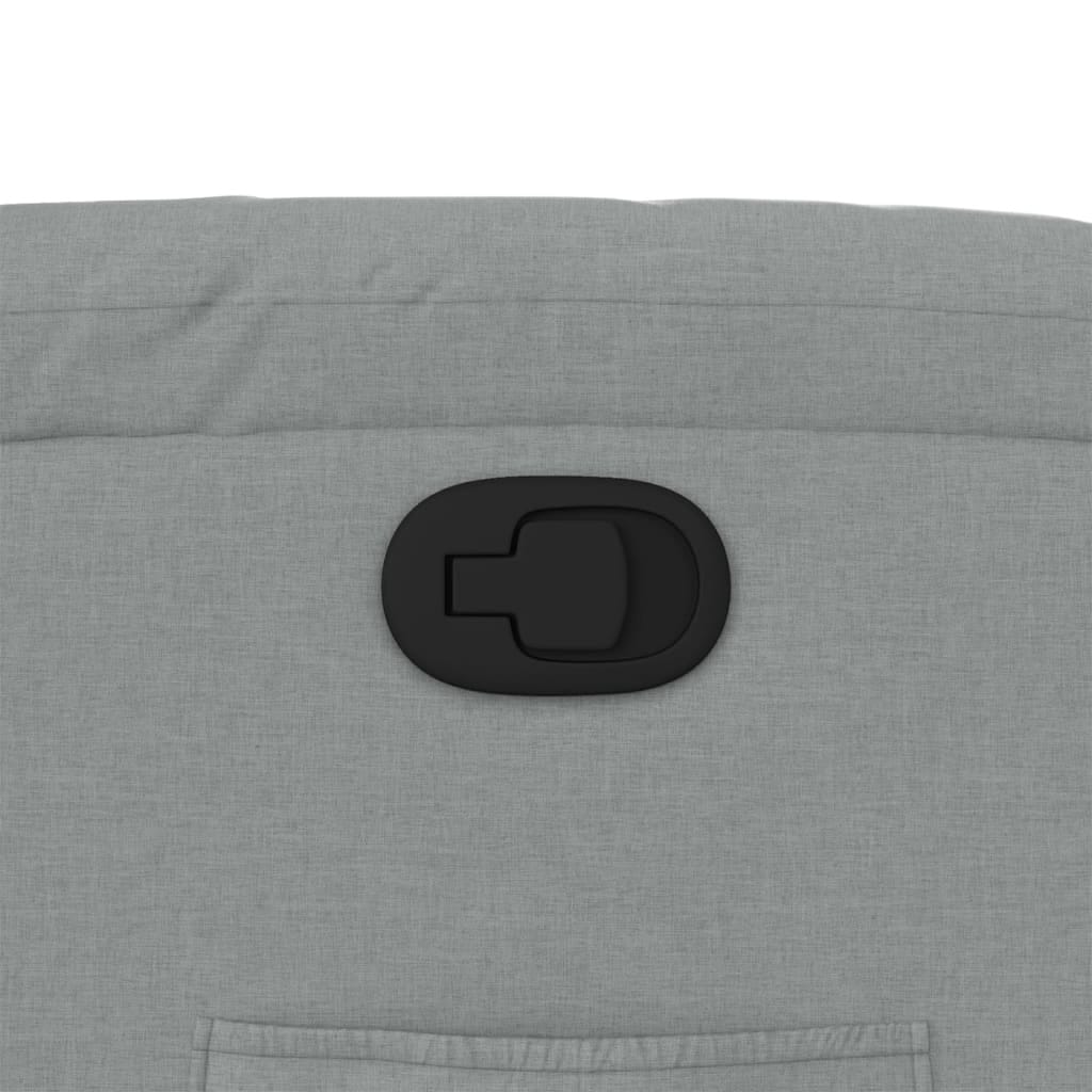 Recliner Chair Light Grey Fabric