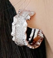 Hote Wide Wave 925 Sterling Silver Hoop Earrings