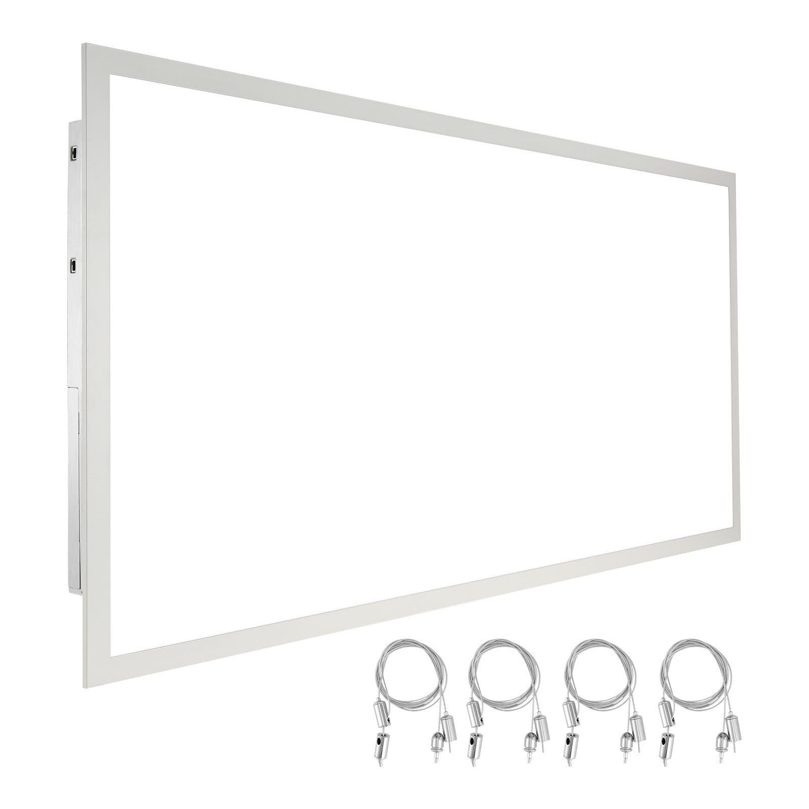 1 Pack 2x4 FT LED Flat Panel Light, 6000LM 50W, Surface Mount LED Drop Ceiling Light Fixture with Adjustable Color Temperature 3500K/4000K/5000K, Ultra Thin for Home Off Tested to UL Standards