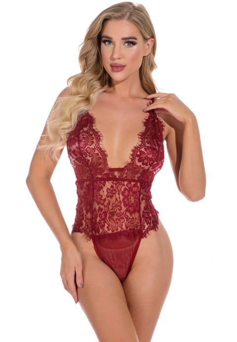Eyes On Me Lace Teddy