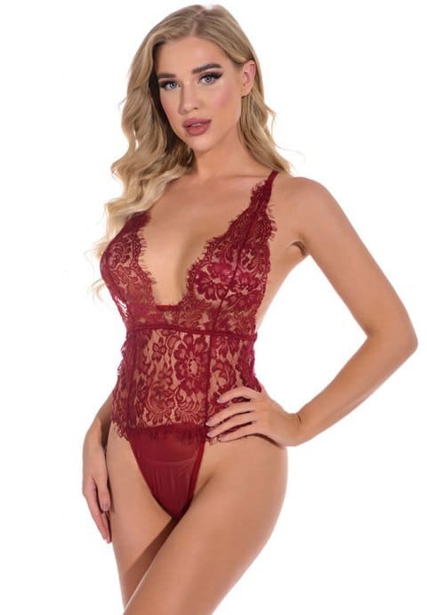 Eyes On Me Lace Teddy