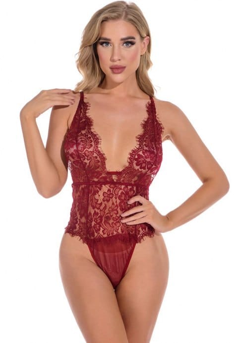 Eyes On Me Lace Teddy