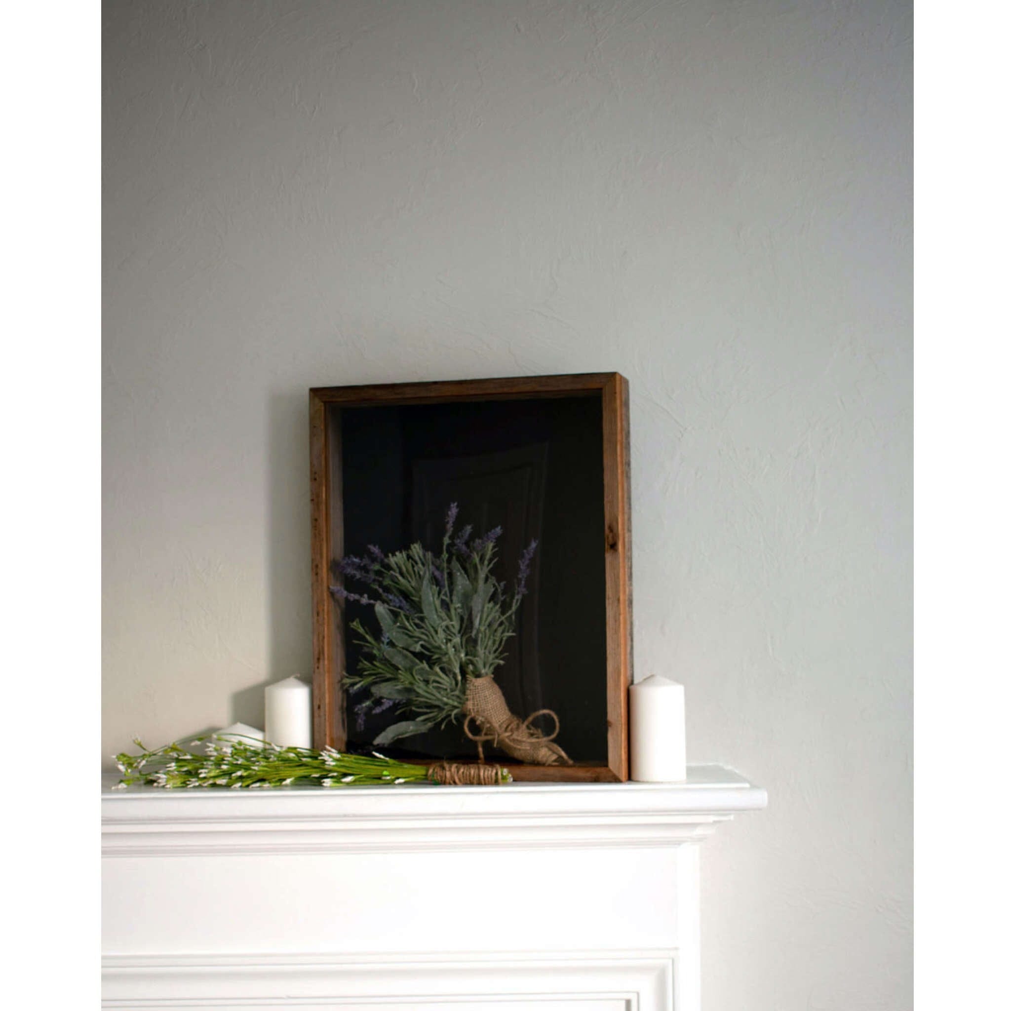6" X 6" Rustic Farmhouse Gray Wood Shadow Box Frame