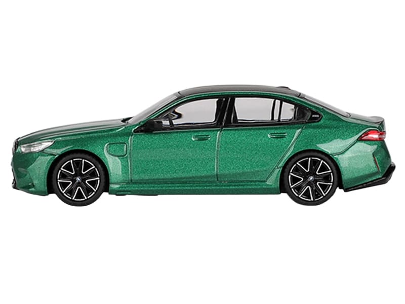 BMW M5 Isle of Man Green Metallic with Carbon Top Limited Edition 1/64 Diecast Model Car by Mini GT