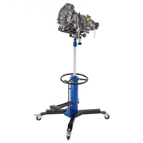Hydraulic Transmission Jack, 1660 lbs / 0.75 Ton Lifting Capacity Telescoping Transmission Jack with Foot Pedal, 360?° Swivel Wheel, 34.6-69.3 in High Lifting Height, Lift Hoist for Garage/Shop