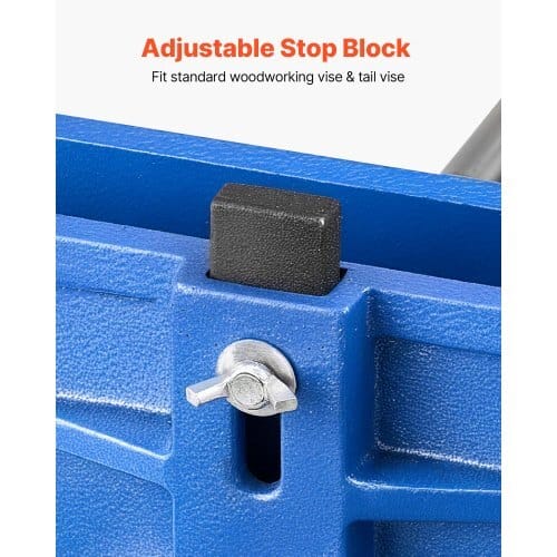 Woodworking Vise, 7 Inch Jaw Width, Quick Release Wood Bench Vise, 8 Inch Max Jaw Opening, Heavy-duty Cast Iron Construction, Workbench Vice with Adjustable Front Stop, for Woodworking Drilling