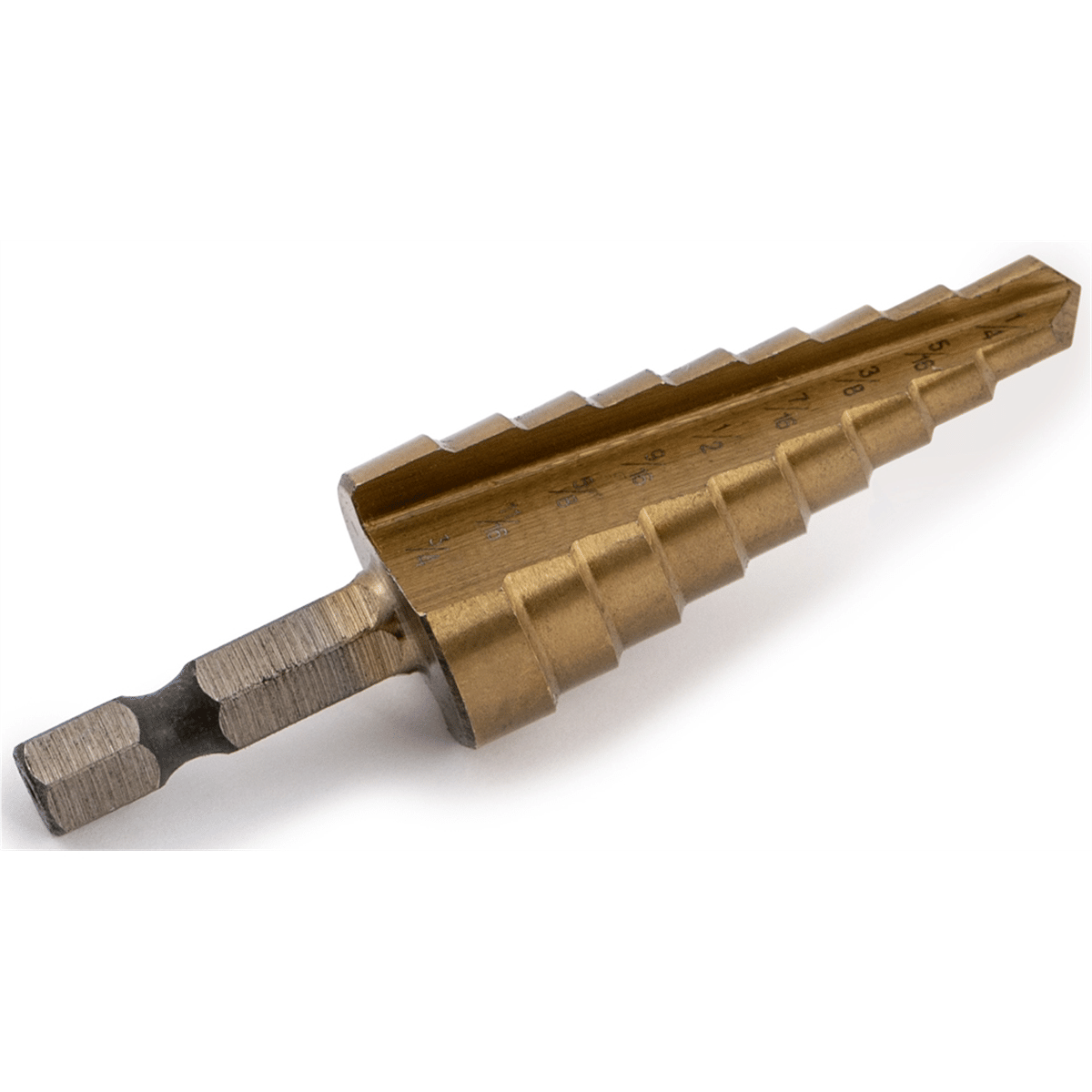 Titan titanium step drill bit - 1/4" - 3/4