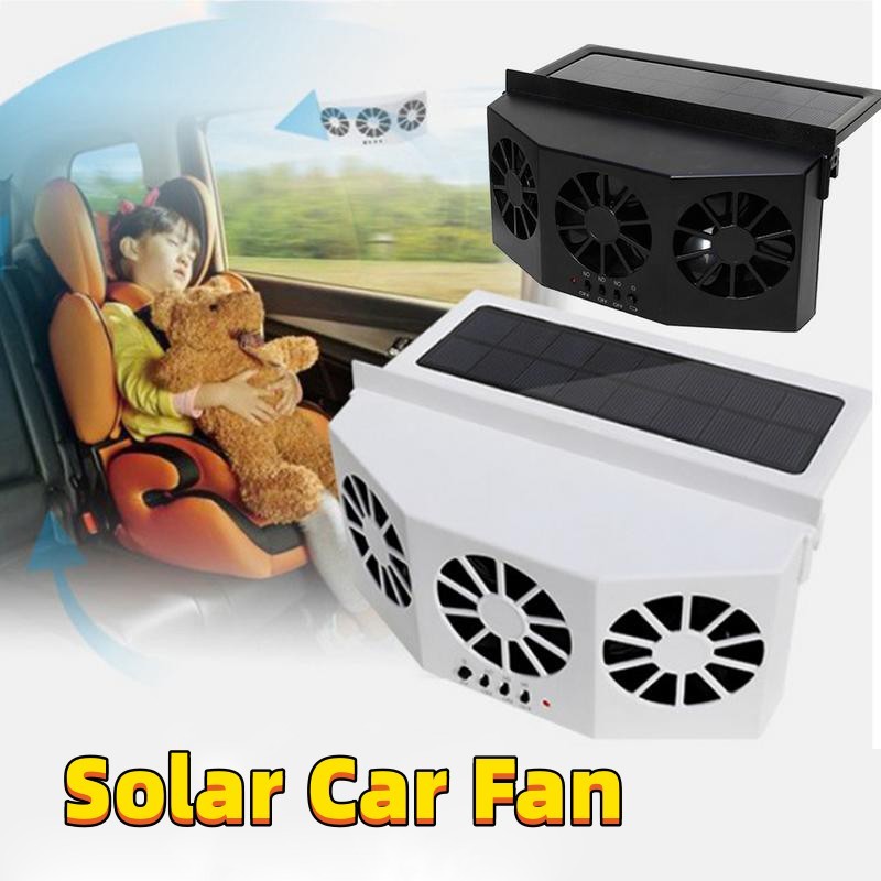Car Ventilation Fan USB Charging/Solar Power
