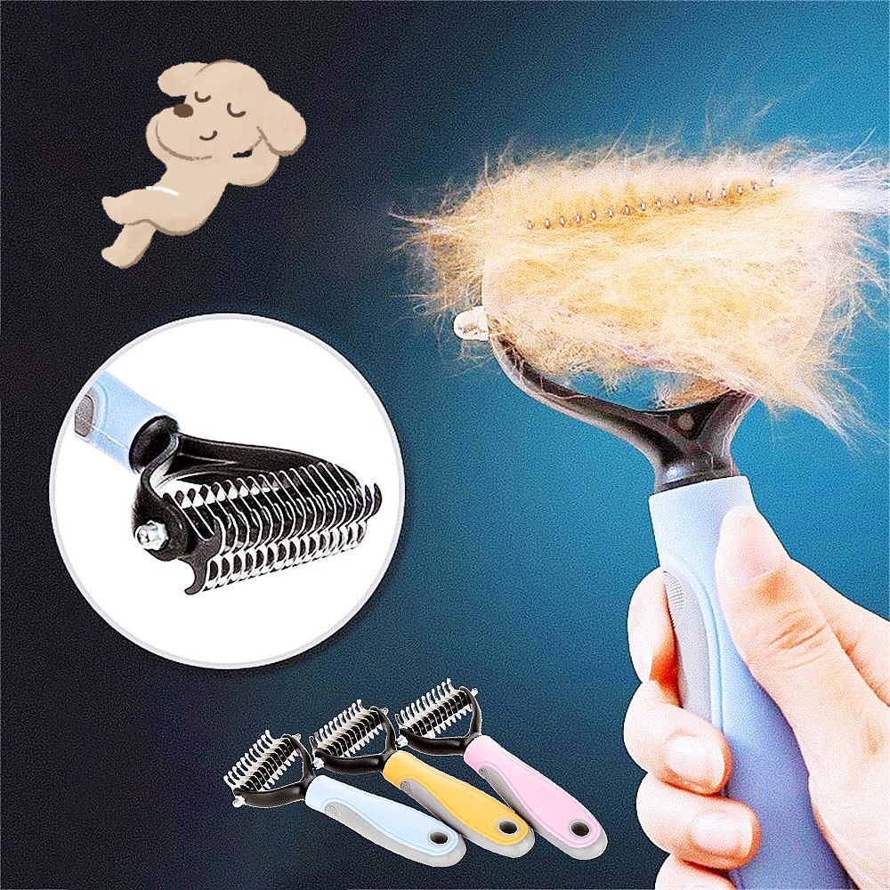 🔥Dual-Sided Pet Grooming Comb for Dogs & Cats