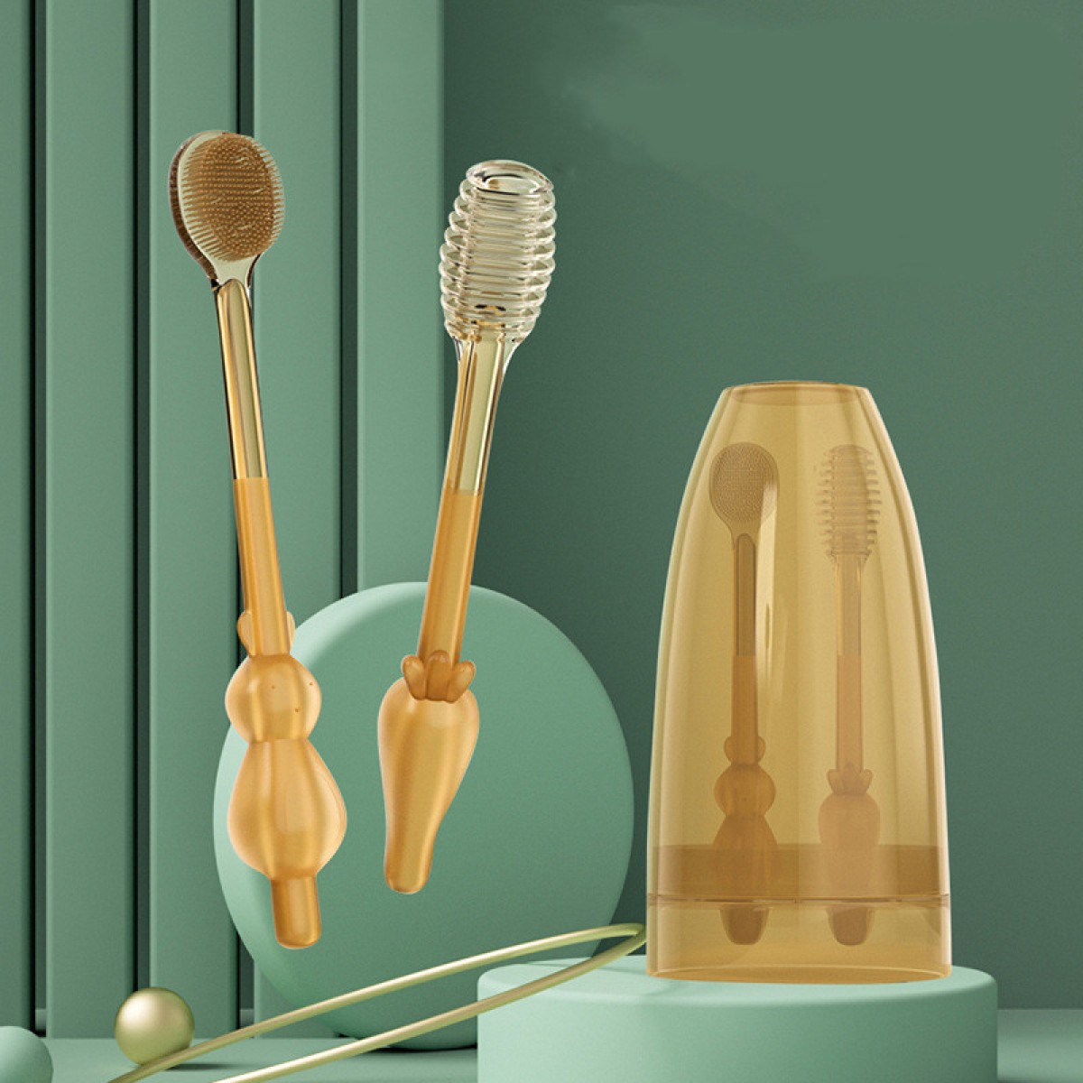 Baby Silicone Milk Toothbrush Tongue Coating Oral Cleaning