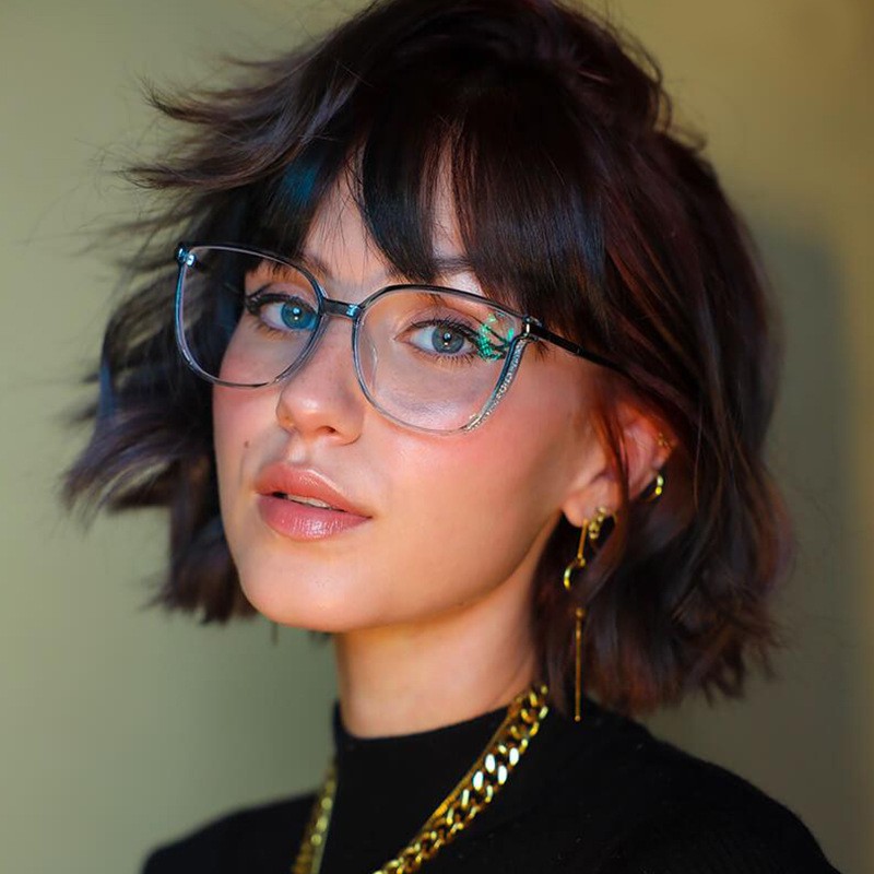 Oversized Cat Eye Reading Glasses Frame