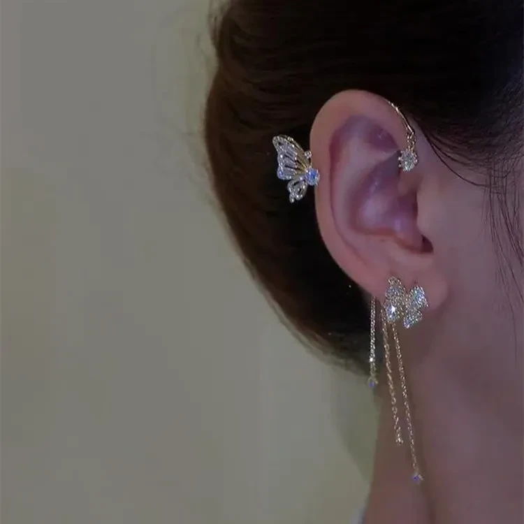 Butterfly Tassel Earrings