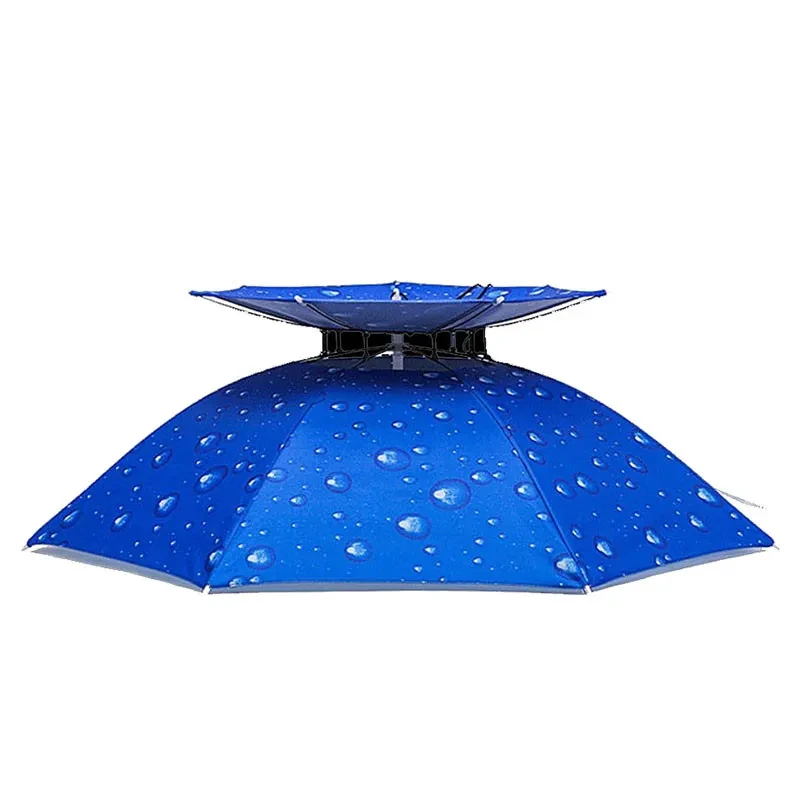 Outdoor Double Layer Umbrella Hat