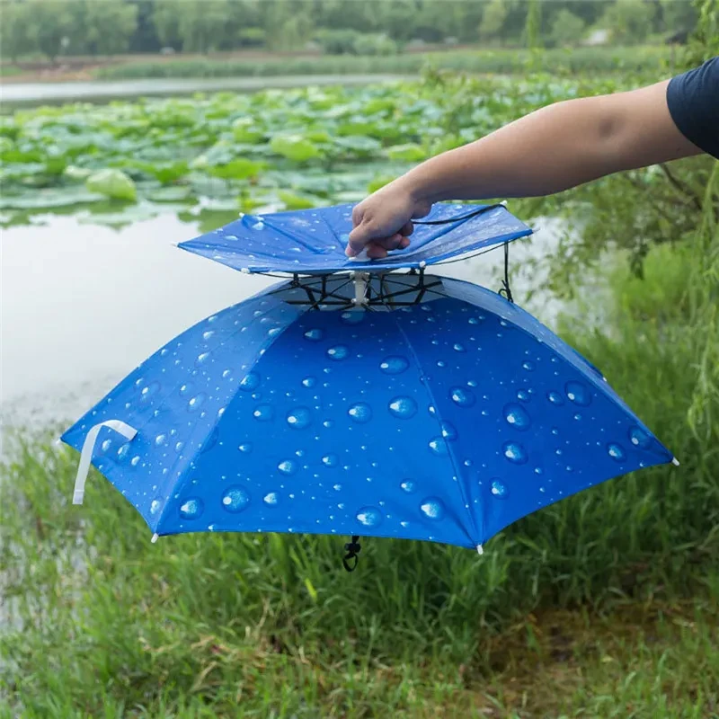 Outdoor Double Layer Umbrella Hat