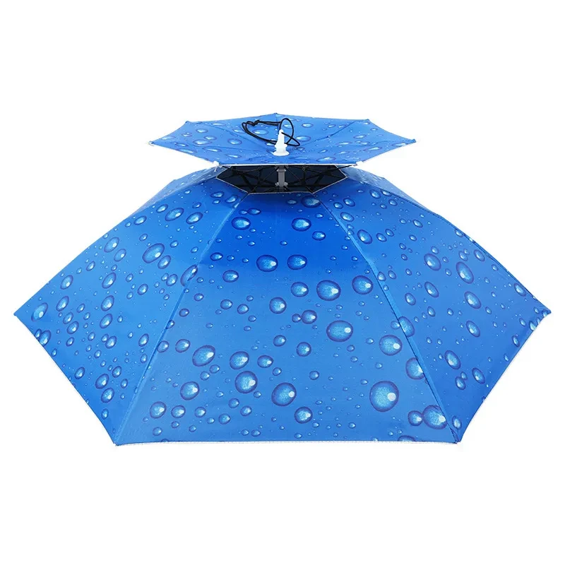 Outdoor Double Layer Umbrella Hat