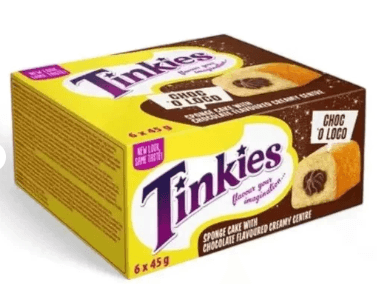 Tinkies - Chocolate 45g (6 Pack)
