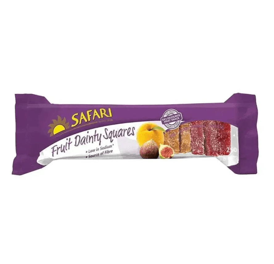 Safari Fruit Dainties Squares 250g