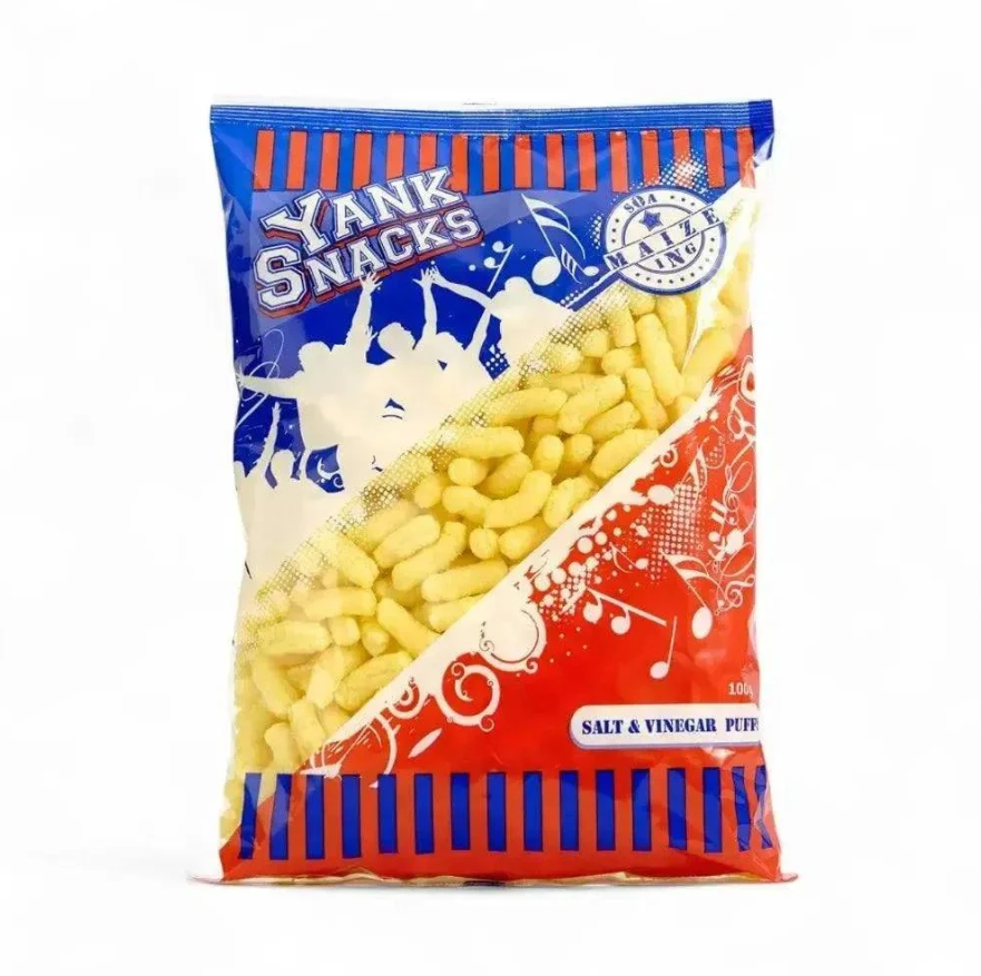 Yank Snacks Maize Puffs Salt & Vinegar - 100g