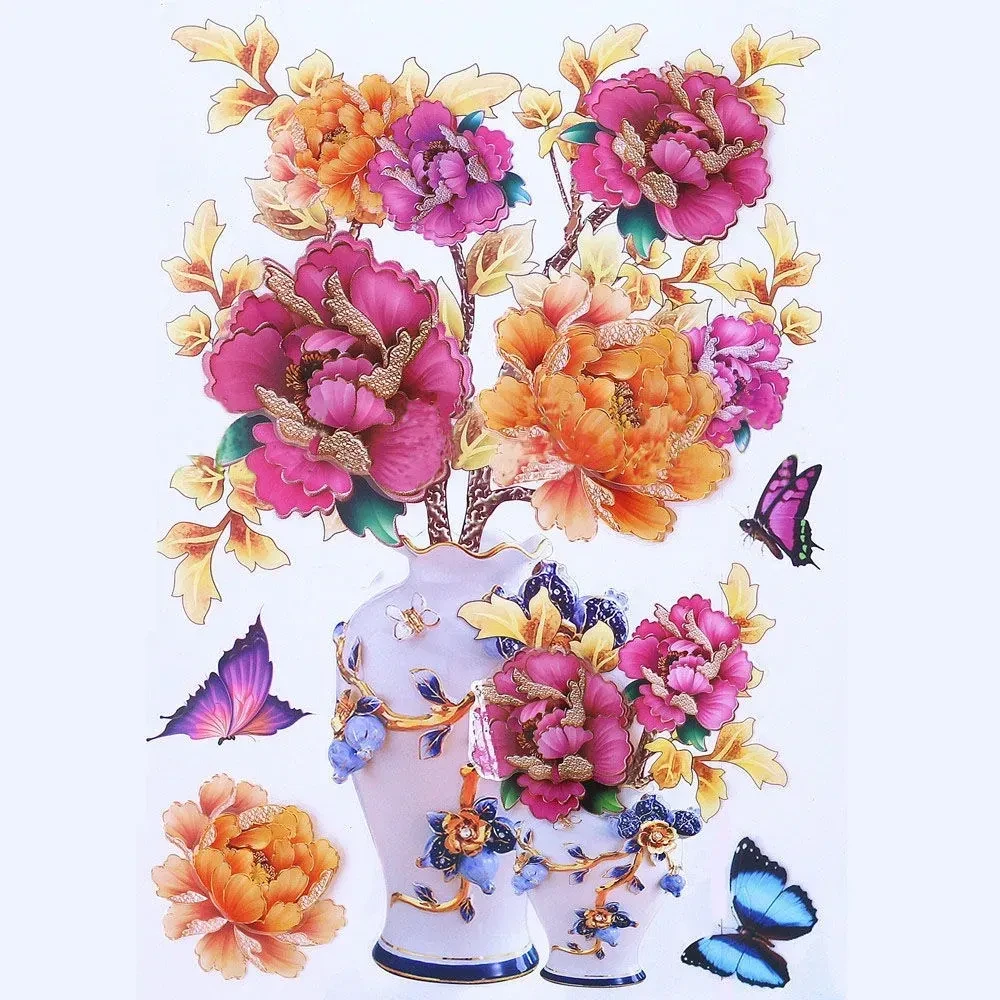 3D Vase Sticker