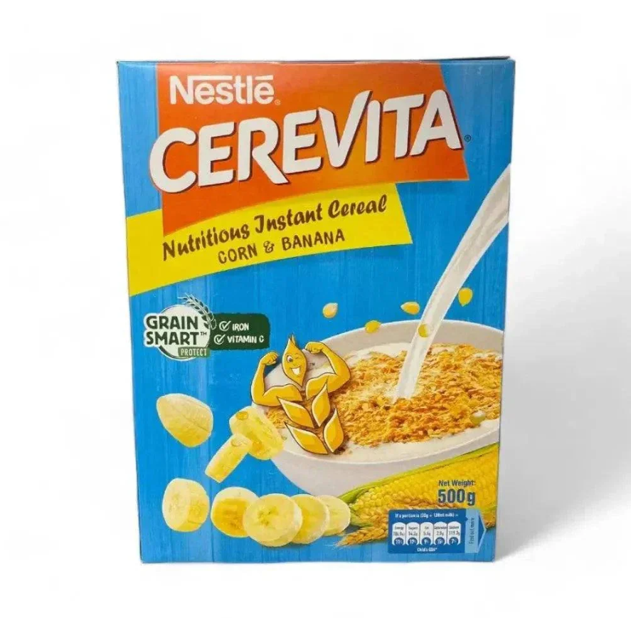 Nestle Cerevita Nutritious Instant Cereal (Corn & Banana) - 500g