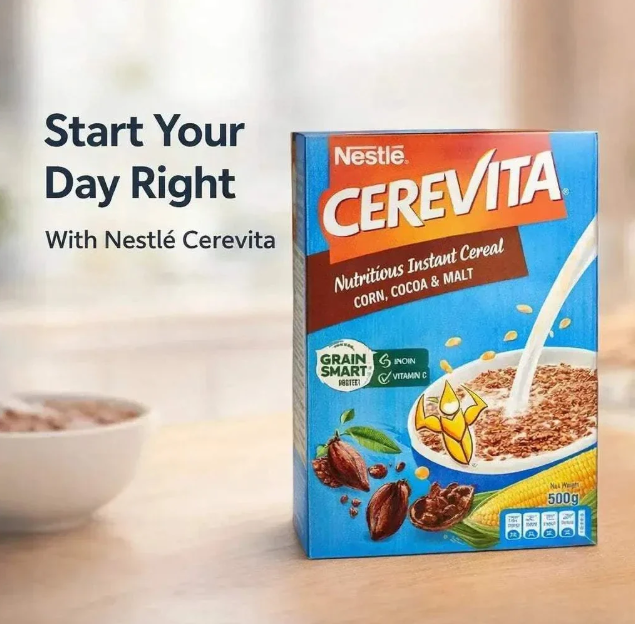 Nestle Cerevita Nutritious Instant Cereal (Corn & Chocolate) - 500g