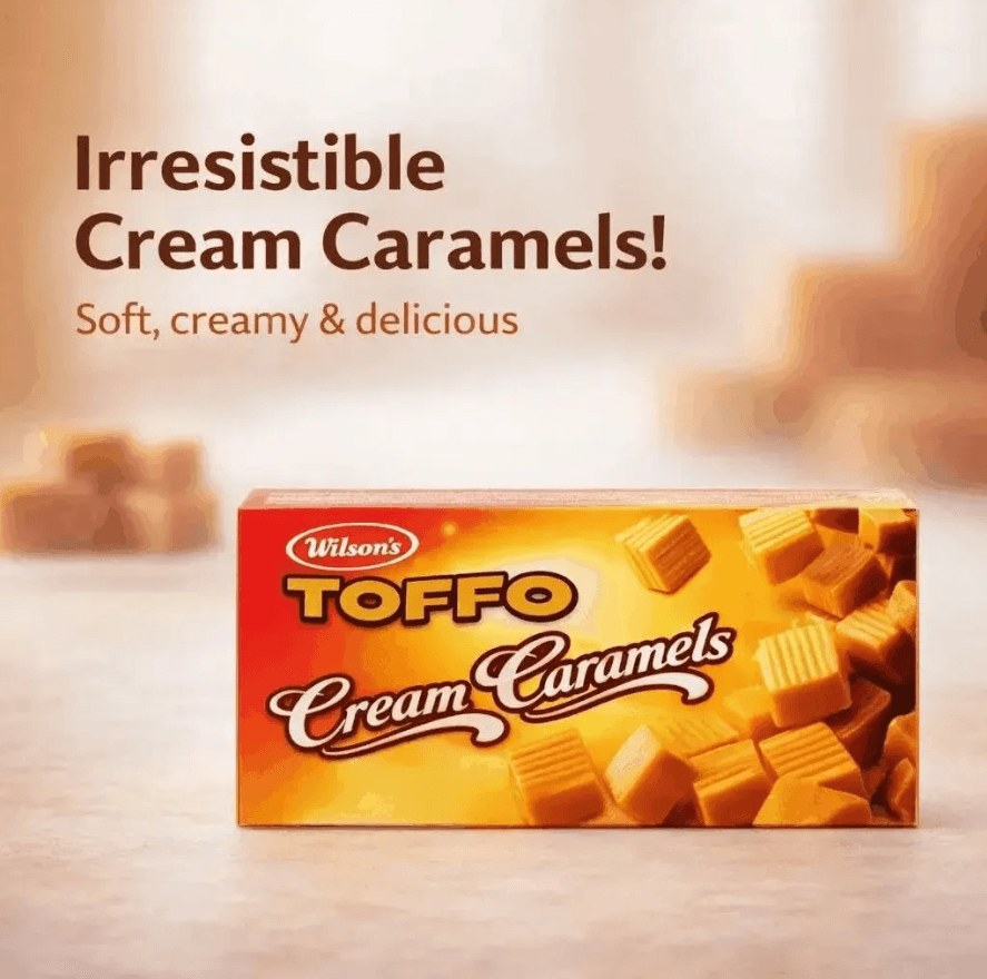 Wilsons Toffo Toffee Cream Caramels - 64g