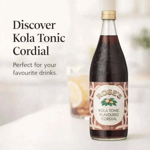 Brookes Roses Cordial - Kola Tonic 750ml