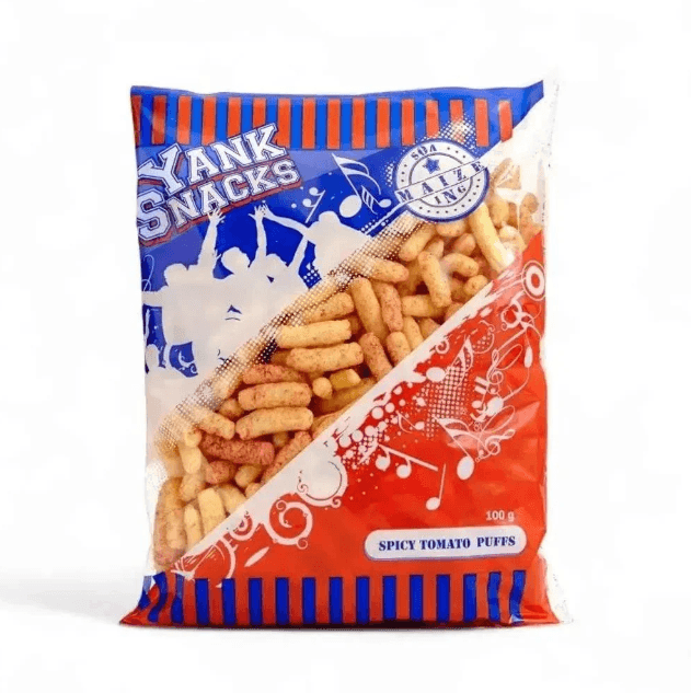 Yank Snacks Maize Puffs Spicy Tomato - 100g