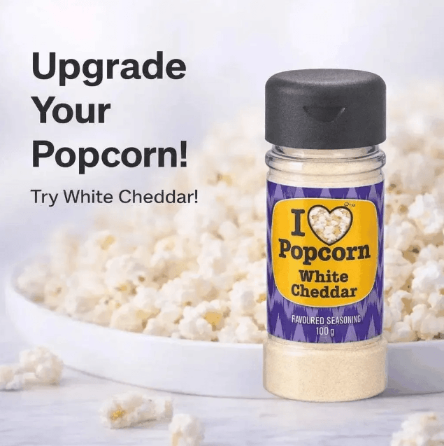 Popcorn Delights White Cheddar Popcorn Seasoning 70g