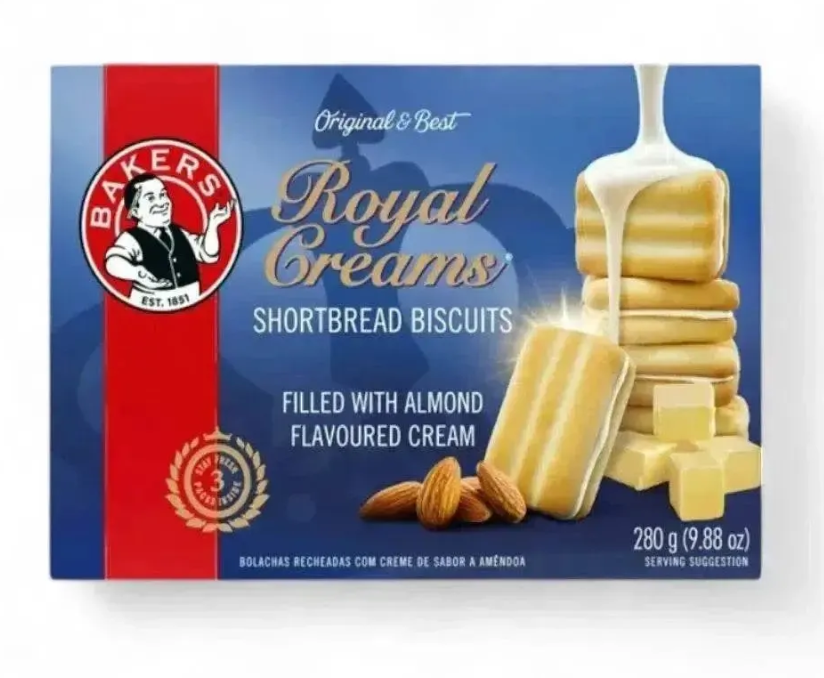 Bakers Royal Creams Shortbread Biscuits (Original) 280g