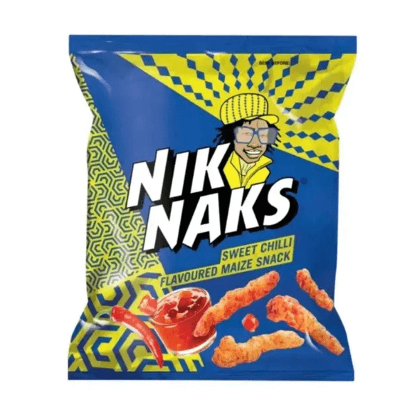 Simba Nik Naks Sweet Chilli Flavoured Maize Snack 135g