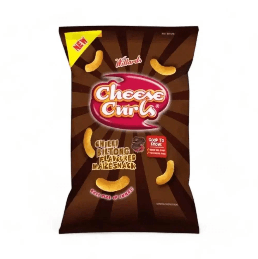 Willards Cheese Curls Chilli Biltong 90g