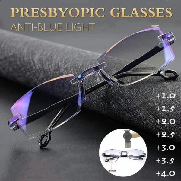 Biofocal Near FAR Progressive And Anti-Blue Eyewear HD lens Diamond-Cut