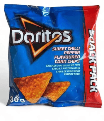 Simba Doritos Mini Sweet Chilli Snack Pack - 30g (perfect for school lunch boxes)