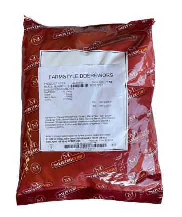 Crown National Bag Boerewors Farmstyle - 1kg
