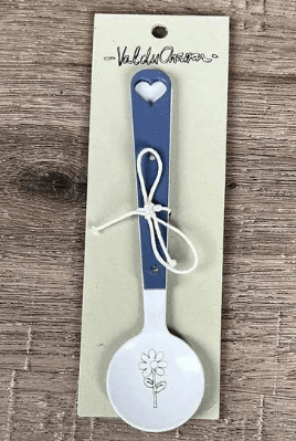 Enamel Sugar Spoon - Flower (Heart)