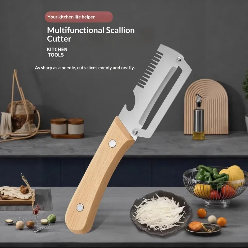 Slice Craft Wooden Peeler - DualEdge Kitchen Peeler