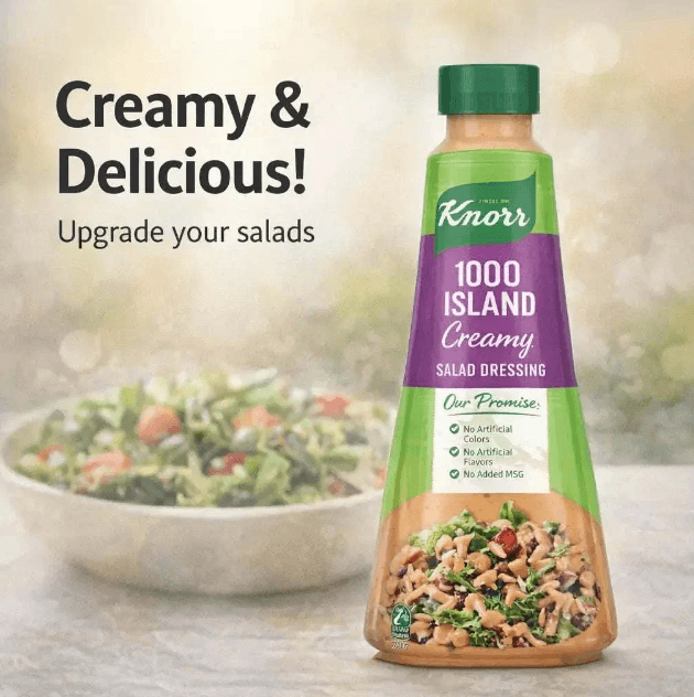 Knorr Creamy 1000 Island Salad Dressing 340ml