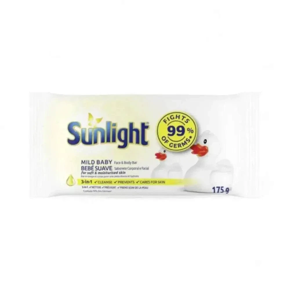 Sunlight Mild Baby Cleansing Face & Body Bar Soap - 175g