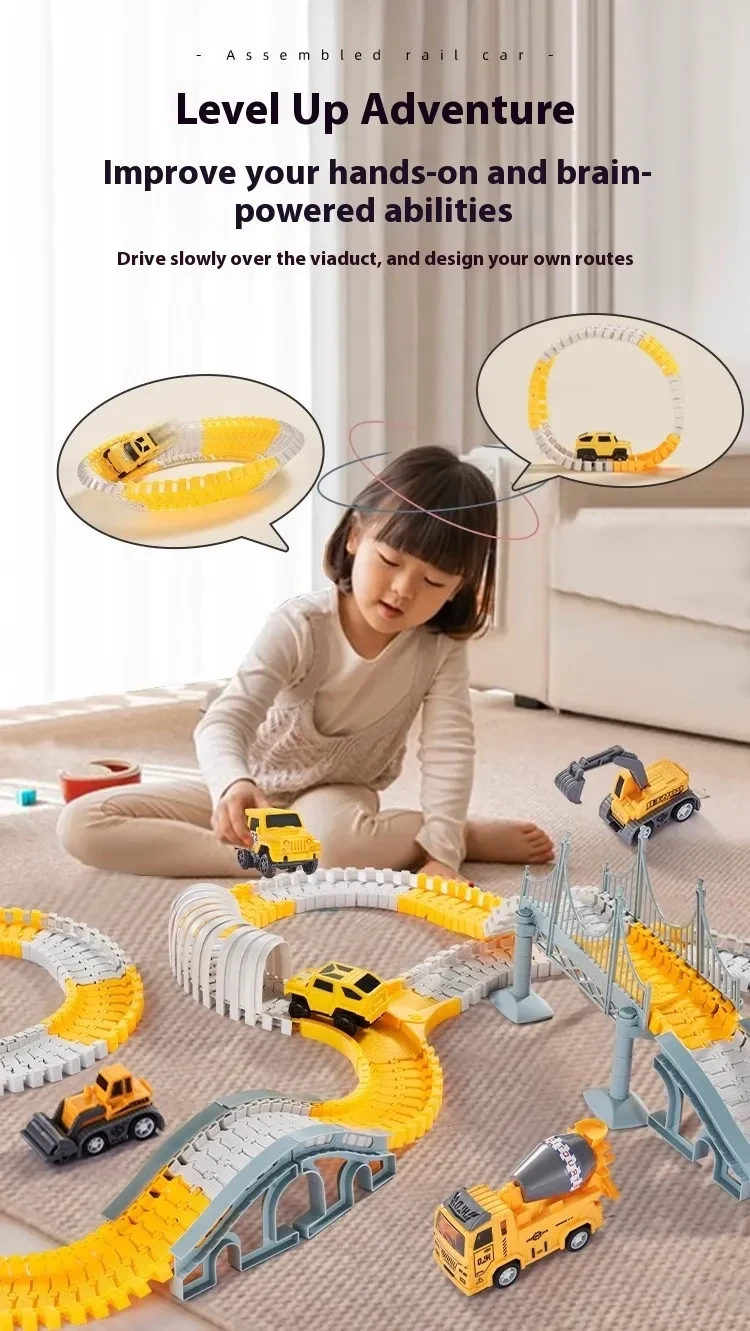 Construction Track Playset Building Toy