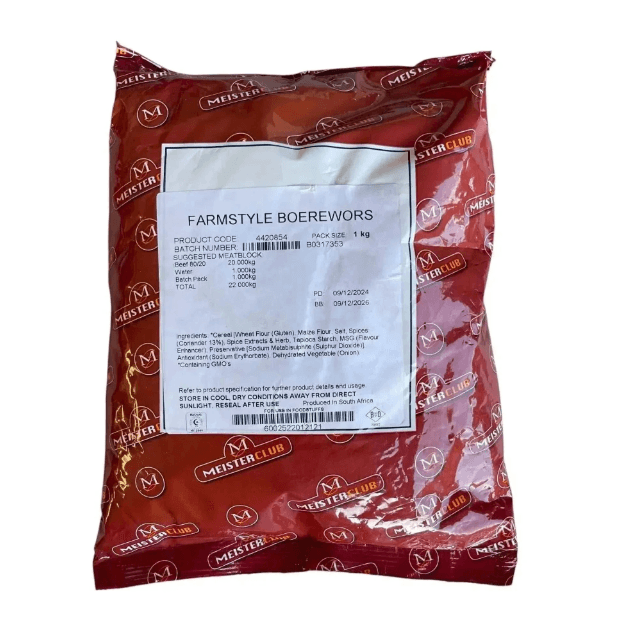 Crown National Bag Boerewors Farmstyle - 1kg
