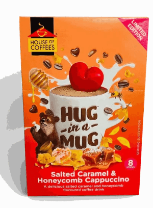 Hug-in-a-Mug - Salted Caramel & Honeycomb Cappuccino (8 x 24g)