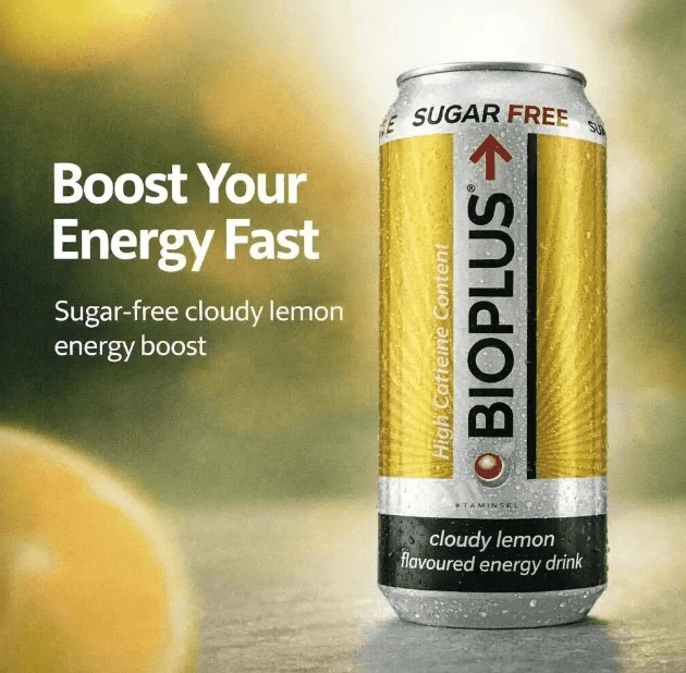 Bioplus - Sugar-free Cloudy Lemon Energy Drink - 440ml