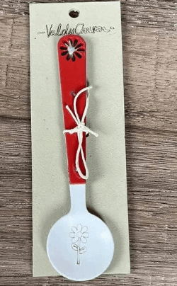 Enamel Sugar Spoon - Flower (Flower)