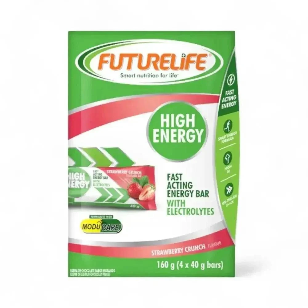 Futurelife High Energy Strawberry Crunch - (4x40g bars)