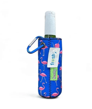 Frosty Beer Cooler - Flamingo print *