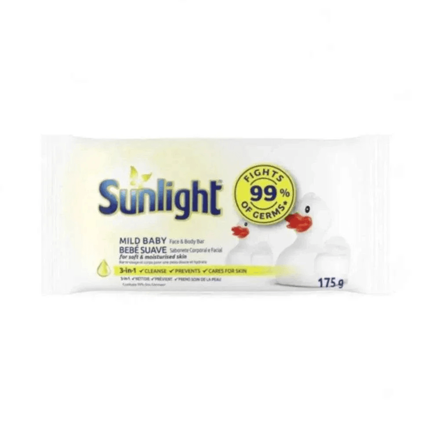 Share: Sunlight Mild Baby Cleansing Face & Body Bar Soap - 175g