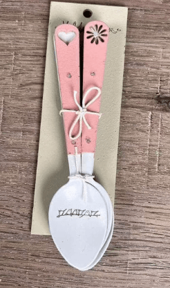 Enamel Teaspoon Set - Birds on a Wire
