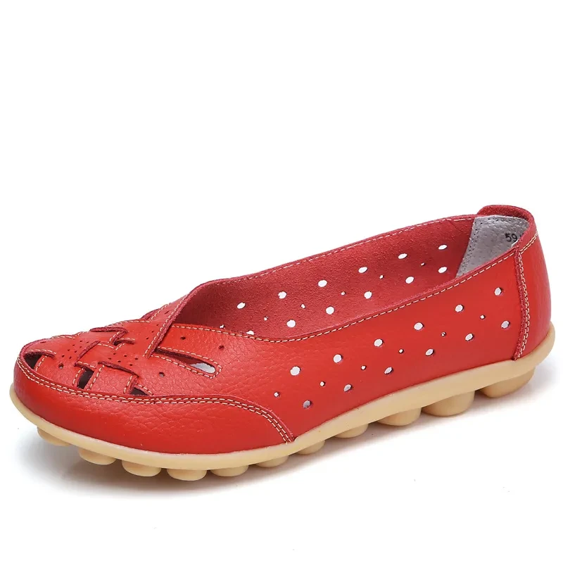 Spring Leather Flats