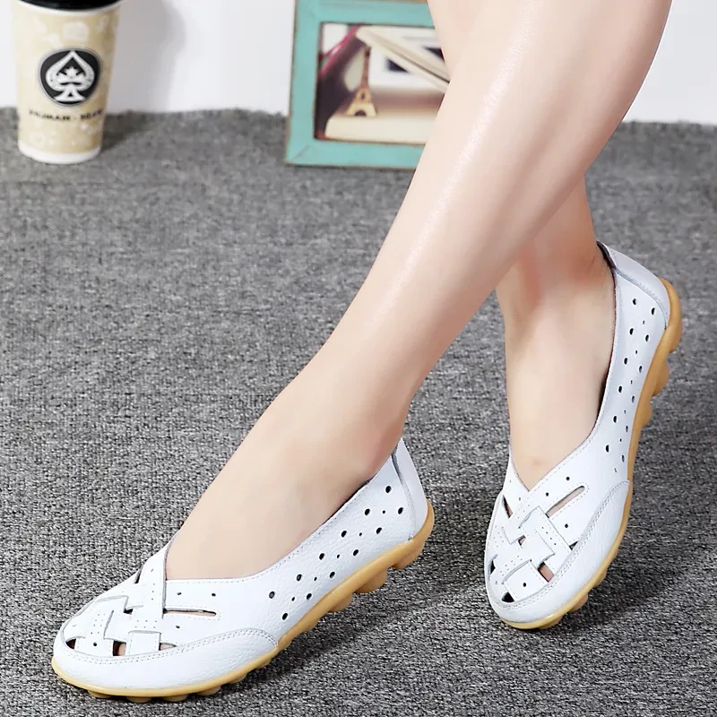 Spring Leather Flats